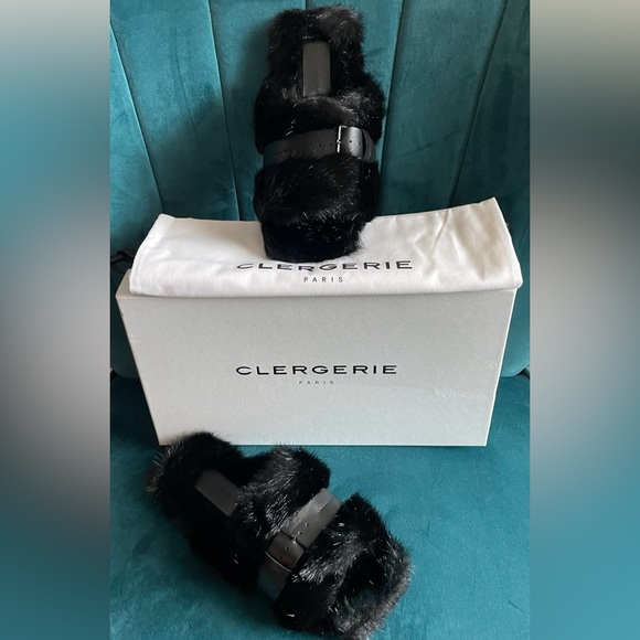 New Robert Clergerie Irina Faux Fur Slide Size 6 - Picture 2 of 8